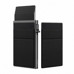 rfid Protecti Credit Card Holder With Coin Slot Pop Up Wallet Card Holder Men Wallet Mini Wallet For Men 09mx#