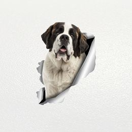 V1154# Car Sticker Saint Bernard Dog Pet Waterproof Vinyl Decal Car Accessories Decor Pegatinas Para Coche