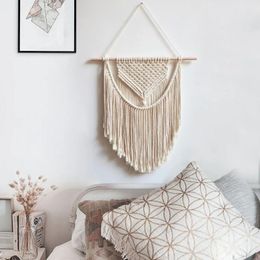 Tapestries Macrame Handmade Wall Hanging Decoration Cotton Rope Hand Woven For