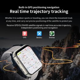 4+64G 2.08In Smart Watch Original 4G Bluetooth Heartrate Monitor GPS SIM Card HD Camera Video Call Google Play Store APP Call