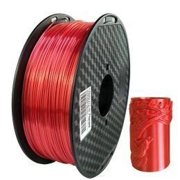 Red Silk PLA 1.75mm 3D Printer Filament 250g 500g 1Kg Filament Silky Shine 3D Pen Printing Materials Shiny Smooth Filament