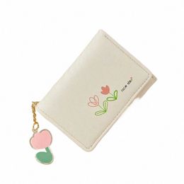 brand Designer Wallets Floral Pattern Small Wallets Women Soft PU Leather Mini Coin Bag Ladies Card Holder Fi Purse Female g73c#