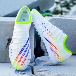 High Quality Mens Soccer Shoes TFFG Training Football Sneakers Ultralight NonSlip Turf Cleats Chuteira Campo 240323