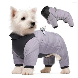 Dog Apparel Waterproof Jumpsuit Coat Winter Pet Clothes Warm Puppy Cotton Jacket Dogs Clothing For Small Medium