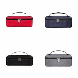 square Portable Lunch Bag Insulated Lunch Box Bag Aluminium Foil Thickened Lunch Box Bag Suitable for Students and Office Workers d6j3#