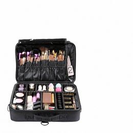 profial Makeup Box Large Capacity Makeup Artist Portable Cosmetic Brush Organize Case Storage Bag Travel For Women 2024 P4w2#