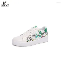 Walking Shoes Korean Version Of The Flower White With Low To Help Students Flat Foot #6