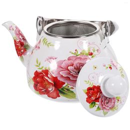 Dinnerware Sets Tea Kettle Retro Enamel Kettles Kitchen Pot Pour Coffee Stove Top Pitcher Teapot Stovetop Water