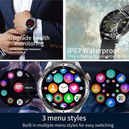 ECG+PPG Smart Watches Men Watch 466*466 HD Full Screen Touch Bluetooth Call IP68 Waterproof GPS SmartWatch For Android 2024 New