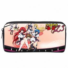 anime High School Dxd Student Pencil Case Boy Girls Carto Pencil Bag Teenager Zipper Handbag Women Girls Makeup Bag V5A4#