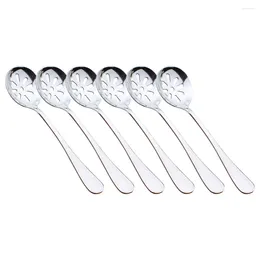 Spoons 6 Pcs Colander Home Accessory Small Serving Scoop Household Utensils Portable Slotted Ergonomic