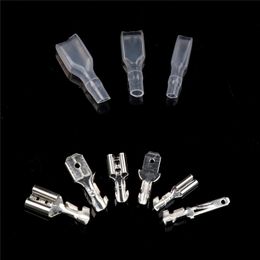 200PCS /50set Spade Crimp Terminals Female Male Wire Connectors, suitable for 22-16 AWG 0.5mm2-1.5mm2 2.8mm 6.3mm 4.8mm