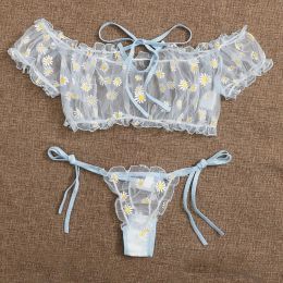 Sexy Lingerie Hot Erotic Lace Transparent Sexy Underwear Bra Thong Langerie Set Baby Doll Lenceria Mujer Sexy Costumes