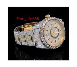 Professionals in Manufacturing Limited Edition Automatic Iced Out Moissanite Diamond Studded Wrist Watches