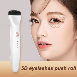 Portable 5D Heating Curling Electric Eyelash Curler 3 Modes Perm Eyelash Curler Heated Eyelash Grafting Long Lasting Makeup Tool