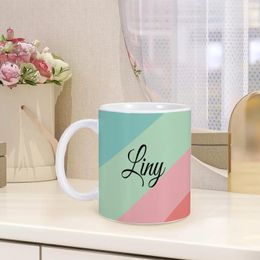 Mugs Personalised Name Ceramic Mug 11oz Coffee Milk Cup Custom Birthday Christmas Gifts For Friend Her Him Travel Cups Drinkware