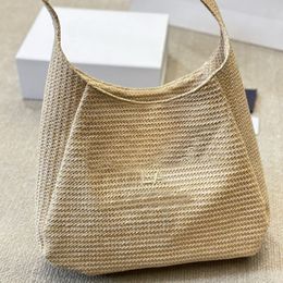 Designer Beach Bags Luxury Brand Raffia Straw Large Capacity Totes High-Quality Texture Spacious Travel Handbag
