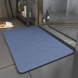 Bath Mats For Bathroom Non Slip Grey Memory Foam Rugs Quick Dry Mat