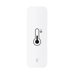 WiFi Indoor Thermometer Monitoring Battery Powered Tuya APP Smart Temperature Humidity Sensor Remote Control for Fridge Freezer