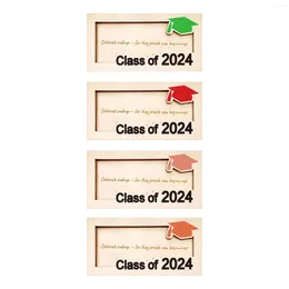 Party Supplies 2024 Graduation Money Gift Holder Cards Box Wood Cash For Congrats Placing Birthday Women Men DIY