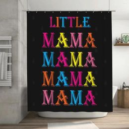 Shower Curtains Little Mama Curtain 72x72in With Hooks Personalized Pattern Lover's Gift