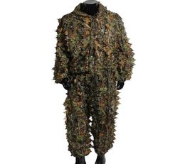 Sniper Leaf Tactical Camouflage Ghillie Suit Set Jungle Forest Woodland Camo Clothing Hunting Deer Stalking In Hunting Blind3756293