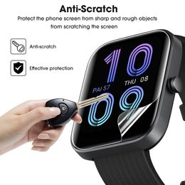 1-3Pc For Amazfit Bip 3 Bip3 Pro Smart Watch Ultra Clear Anti-Scratch Soft TPU Hydrogel Film Screen Protector Not Tempered Glass