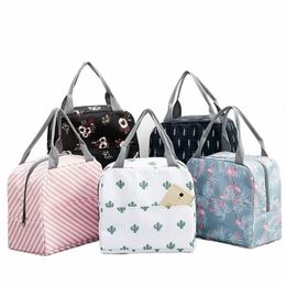 lunch Bag Cooler Tote Portable Insulated Box Canvas Thermal Cold Food Ctainer School Picnic For Men Women Kids Travel Lunchbox R42o#