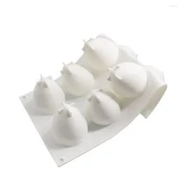 Baking Moulds Strawberry Mould Fruit Mousse Cake Silicone Ice Cream DIY Utensils