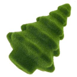 Decorative Flowers Moss Tree Ornament Xmas Decorations Artificial Christmas Props Flocking Supplies