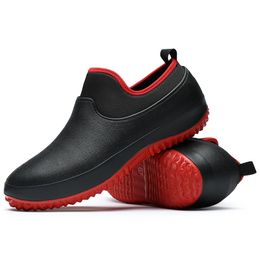 Men Shoes Kitchen Work Shoes Slippers Women Breathable Non-slip Waterproof Chef Casual Flat Work Water Rain Boots Slippers