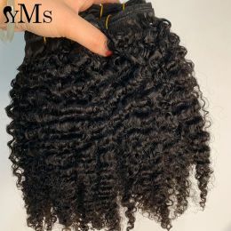 Burmese Kinky Curly Human Hair Bundles Deals YMS Vietnamese Raw Human Virgin Hair Weave Bundle For Women Wholesale 100g/1Bundle