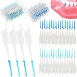 Brush 400 Pcs Interdental Brush Braces Toothpicks Disposable Toothbrushes Mini Travel Clean Teeth Floss