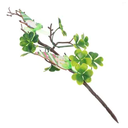 Decorative Flowers Creative St Patricks Day Party Favour Clovers Decor Accessories Shamrock