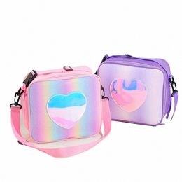 kawaii Lunch Box for Girl Portable Cooler Thermal Tote Bag Large Capacity Insulated Organiser Case Aluminium Foil for Children i3W9#