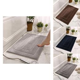 Bath Mats Non Slip Absorbent Super Cozy Velvet Bathroom Rug Carpet Pad Thick Mat For