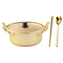 Double Boilers Pot Instant Noodle Korean Ramen Cooking Pots Japanese-style Aluminum For Kitchen Soup Noodles