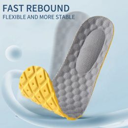 4Pcs Soft Latex Memory Foam Insoles Women Men Sport Running Foot Support Shoe Pad Breathable Orthopaedic Feet Care Insert Cushion