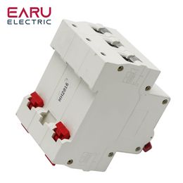 DZ47 1-4P 3A-63A 400V C Type Mini Circuit Breaker MCB Short Overload Circuit Protector 35mm Din Rail Mount Breaking Capacity 6KA