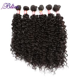 Weave Weave Blice kinky curly Hair Weave 6 Pieces 220g Synthetic Hair Bundles Double Weft Hair For Women