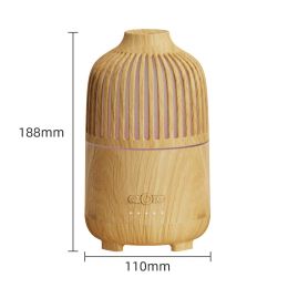 Wood Grain Aromatherapy Diffuser 500ml Ultrasonic Cool Mist Air Humidifier USB Essential Oil Diffuser Fragrance Atomizer