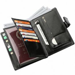 new Driver's Licence Card Bag Large-capacity Multi-functi Passport Bag Wallet Male Passport Wallet Credit Card Holder 41Tz#