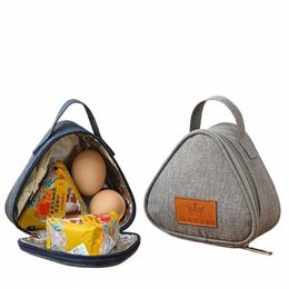 mini Triangular Insulati Bag Aluminium Foil Thermal Cooler Lunch Tote Student Rice Ball Bag Lunch Box Bento Lunch Carry Bags 23JZ#