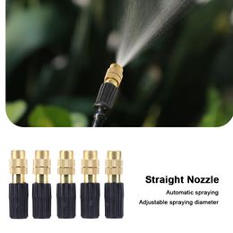 20-5PC Adjustable Copper Atomizing Nozzle Garden Plants Sprinkler Mist Nozzle Atomizer Fogging Cooling Automatic Watering System