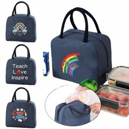 portable Lunch Bag Food Thermal Box Office Cooler Lunchbox Organizer Insulated Case School Picnic Tote Teacher Gift Bento Pouch 258o#