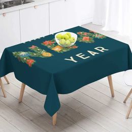 Table Cloth Santa Elk Tablecloth Christmas Penguin Christmas Tree tablecloth Christmas tablecloth Coffee table tablecloth NewYear decoration Y240401