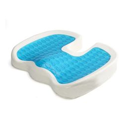 2024 Car U-Shape Seat Cushion Gel New Travel Breathable Seat Cushion Coccyx Orthopaedic Memory Foam U Seat Massage Chair Cushion Pad Car