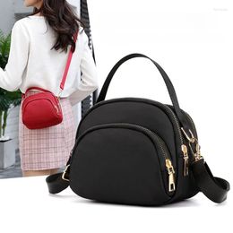 Evening Bags Fashion Women's Canvas Bag Shoulder Change Handheld Small Zipper 2024