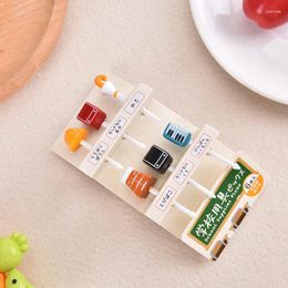 Disposable Flatware Cute School Supplies Fruit Fork Mini Cartoon Children Snack Cake Dessert Pick Toothpick Bento Lunches Party Decoration