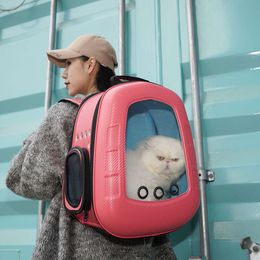 Pet Supplies Eva Portable Pet Bag for Cats and Dogs Going Out Space Capsule Style Large Backpack